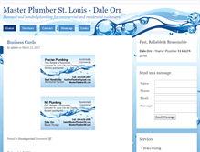 Tablet Screenshot of masterplumberstl.com